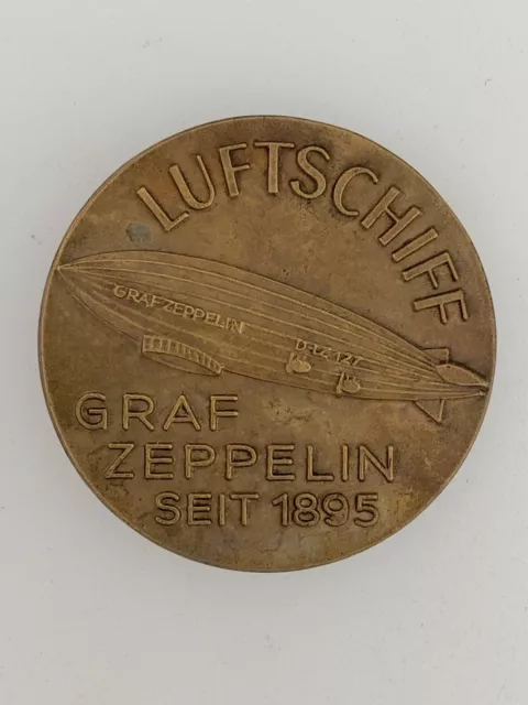 German Graf Zeppelin Airship 40th Anniversary Commemorative metal badge