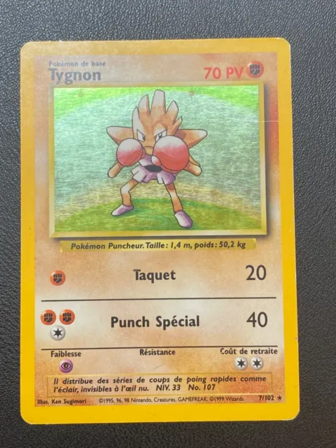 Pokemon Card Fr Set Of Base - Tygnon 7/102 Holo - Tbe