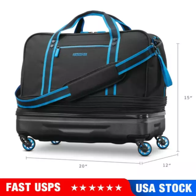 20″ Rolling Duffel Bag Wheeled Luggage Suitcase Tote Carry Duffle Expandable