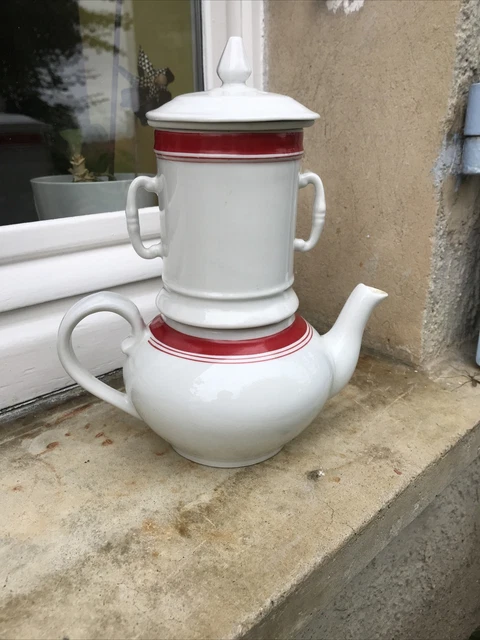 ANCIENNE CAFETIÈRE /THÉIÈRE En porcelaine De Pologne WAWEL 25cm vintage