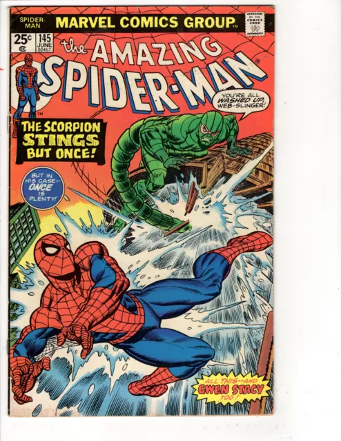 AMAZING SPIDER-MAN #145 1975-Bronze Age-Scorpion MARVELCOMICS
