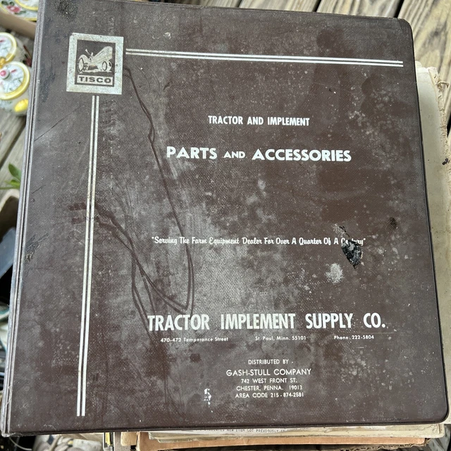 1967 TISCO LOADER Backhoe Tractor Parts Accessories Catalog Ford Case