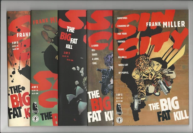 Frank Miller Sin City Big Fat Kill Complete Set 1 2 3 4 5 NM 9.4 Dark Horse