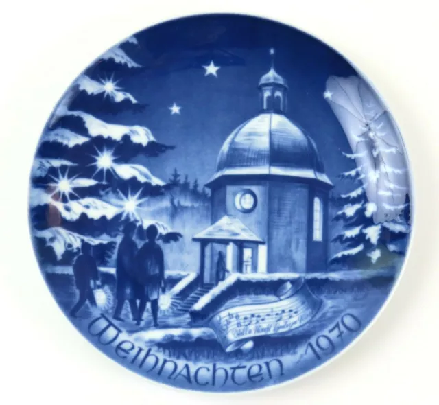 1970 Bareuther Christmas Weihnachten Plate Stille-Nacht-Kapelle