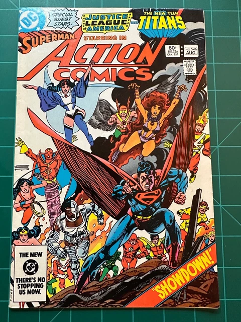 Action Comics #546 1983 Superman JLA New Teen Titans