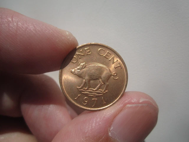 High Grade 1971 Bermuda One Cent