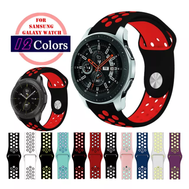 Soft Silicone Sport Bracelet Watch Band Strap For Samsung Galaxy Watch 42mm 46mm