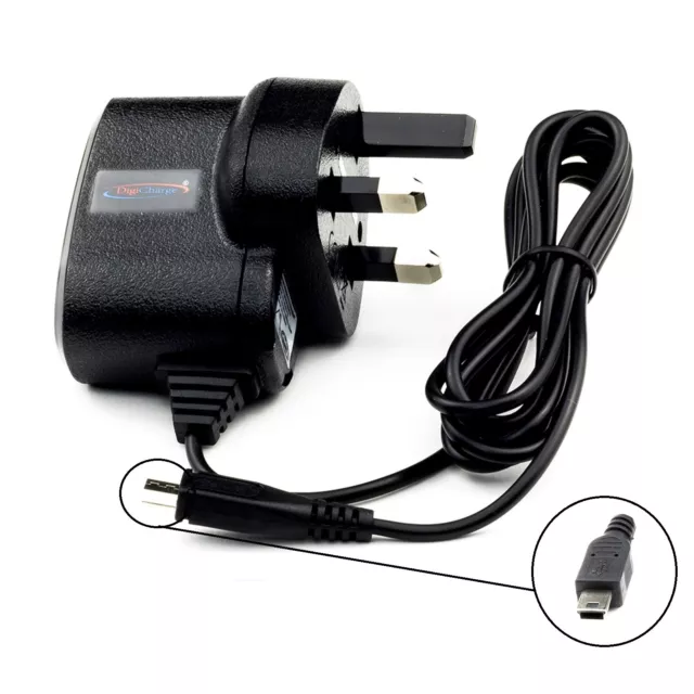 UK Mains Wall House Travel Mains Charger for Vivitar ViviCam T328 Digital Camera