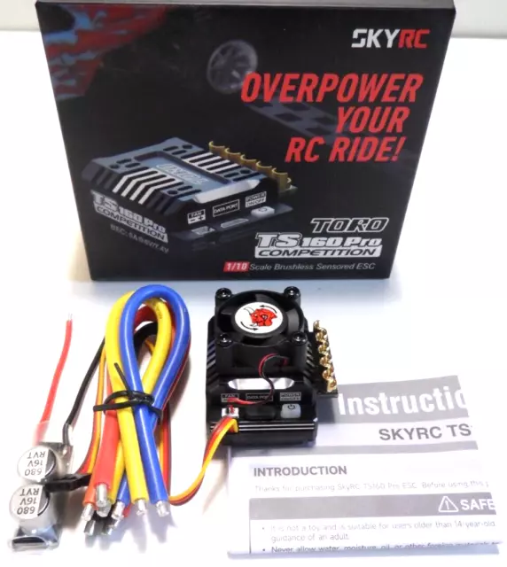 SkyRC Toro TS160 Pro 160A Sensored Competition Speed Controller ESC 32Bit w/USB