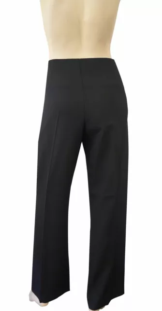 HAIDER ACKERMANN Black Wool High Waist Side Zip Pants 34 US 0 2