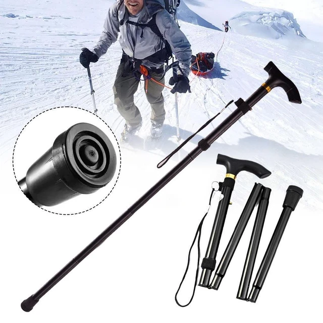 LIGHTWEIGHT EASY FOLDING Aluminium Walking Stick Cane, Height ...