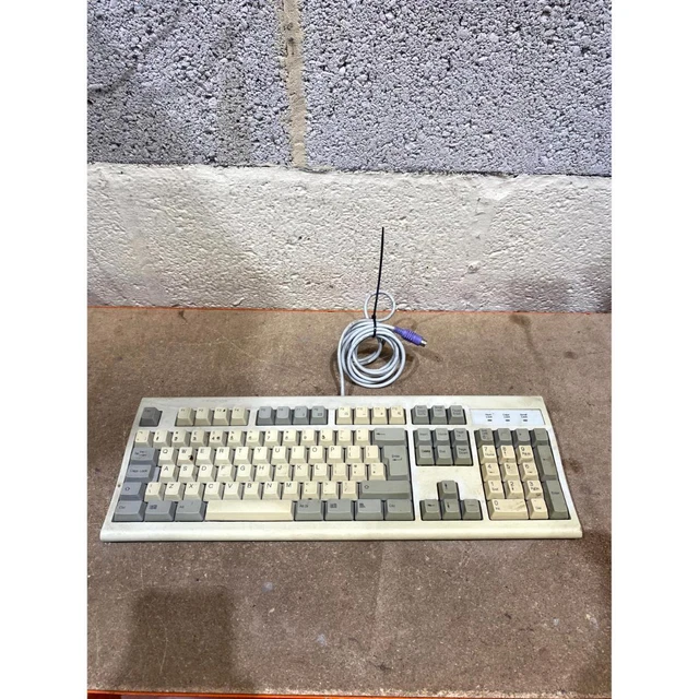 KWD-205 FULL SIZED Keyboard Beige Wired PS/2 104 Keys QWERTY (Standard ...
