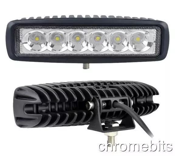 2X 18W 10-30V LED Travail Feux Barre Spot Léger Conduite Lampes Offroad Auto SUV