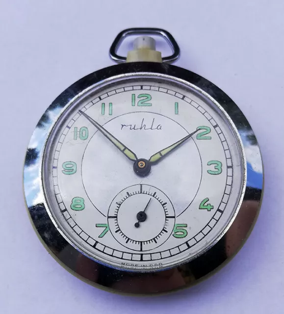 RUHLA - rare vintage DDR, GDR Taschenuhr - vintage Germany watch