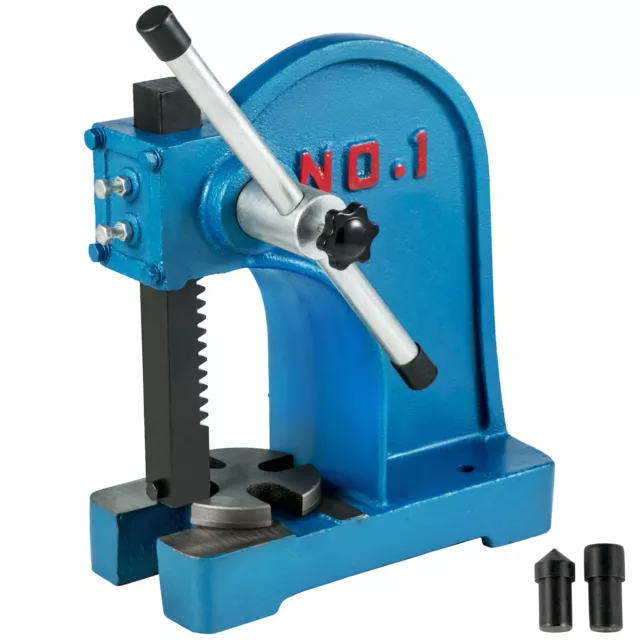 Arbor Press 1 Ton Lever Bench Mountable Bearings Cast Iron Manual Desktop