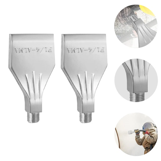 2 stücke 1/4 "Aluminiumlegierung flacher Luftdüse Windstrahl Luftblasstrahldüse