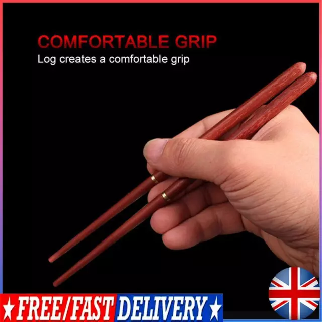 1 Pair Wood Folding Chopsticks Outdoor Camping Picnic Travel Portable Tableware