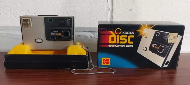 Vintage Kodak Disc 4000 Camera with Silver Strap `in Original Box Untested