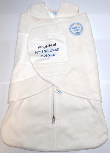 Halo SleepSaco Envoltura Crema Azul Talla NB a 3 Meses Ahorrar Sueño NUEVO