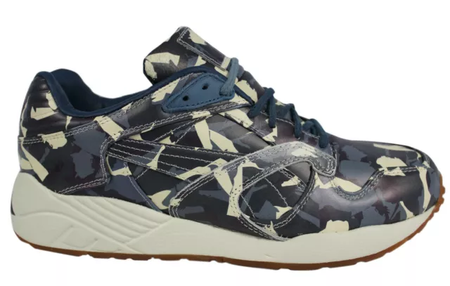 Puma XS 850 x BWGH Camo Blue Leather Lace Up Mens Trainers 357384 01 X25A