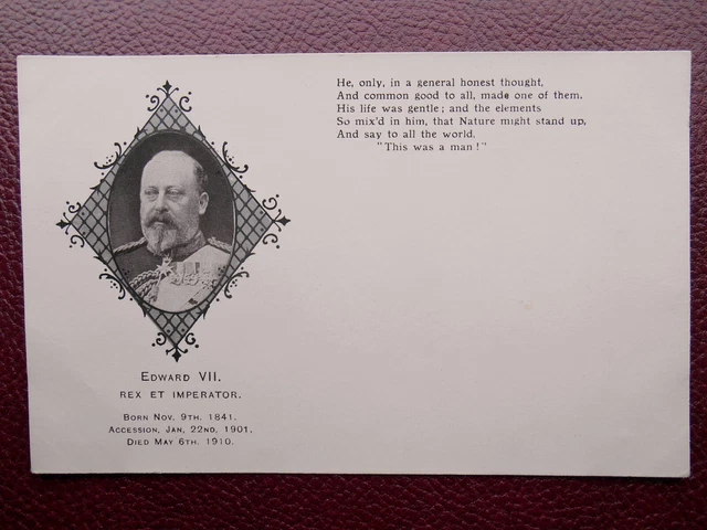 IN MEMORIAM KING Edward VII Rex et Imperator Died 6th May 1910 *Vintage ...