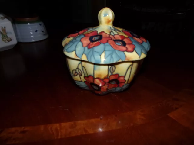 Old Tupton Ware Floral Pot With Lid