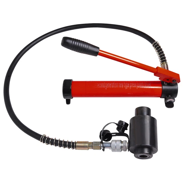 Hydraulic Knockout Punch Driver Kit 15 Ton 10 Dies Conduit Hole Tool 11 14 Gauge