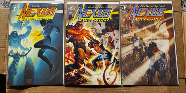 Nexus Alien Justice Full Set #1-3 DARK HORSE Comics 1992-1993 NM