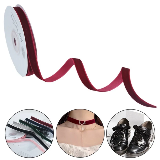 Samtband Hochzeit 22g 4,5 M/Roll Dekoration Dunkelgrün Gewinnen Sie Rot