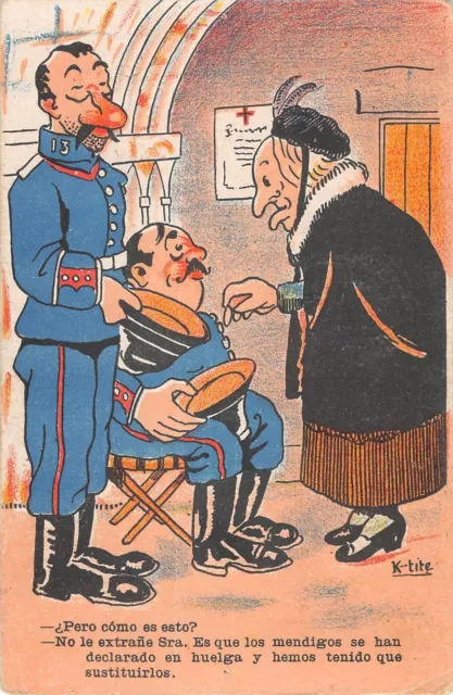Cpa War Humorous Military Illustrator