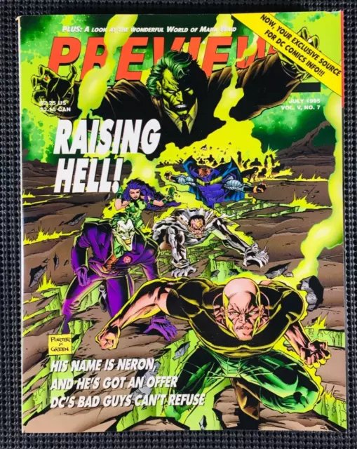 Diamond PREVIEWS Magazine VOL. V, #7 JULY 1995 Rare DC Comics JOKER COVER!