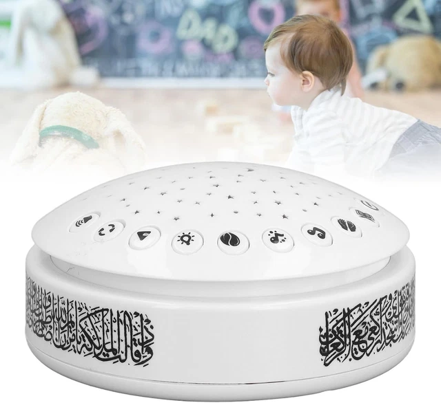 BABY NIGHT LIGHT Projector Sound Machine Star Projector 11 Rhymes Quran ...