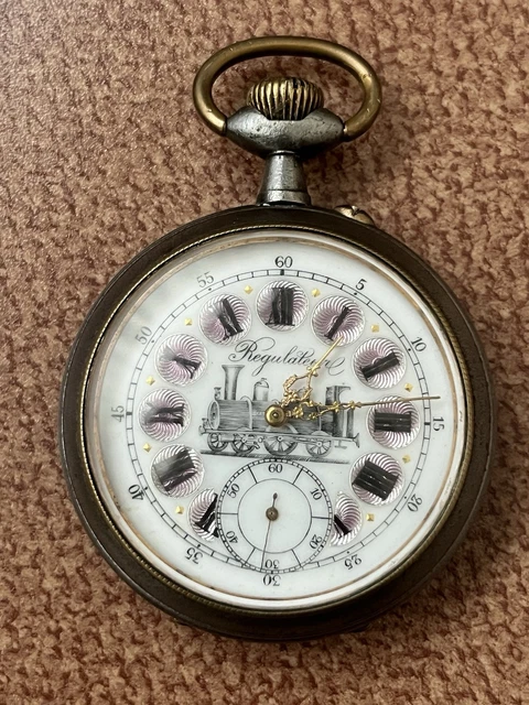 Montre De Poche Régulateur Type Anglais - Swiss Made - XXe Siècle - Occasion Bon état