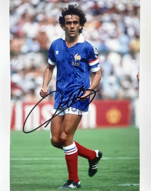 Football - Michel Platini Signed 10x8 Pre-Print France Photo - Juventus