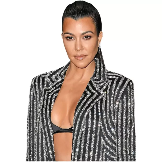 Kourtney Kardashian (Stripes) Half Body Buddy Cutout