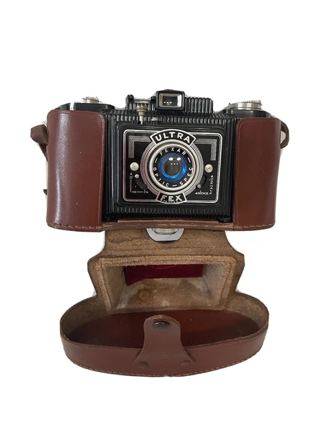 Appareil Photo Vintage Fex 4,5 Avec Housse En Cuir - Occasion Fonctionnel