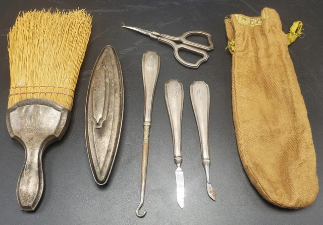 Vintage Sterling Silver Vanity Set