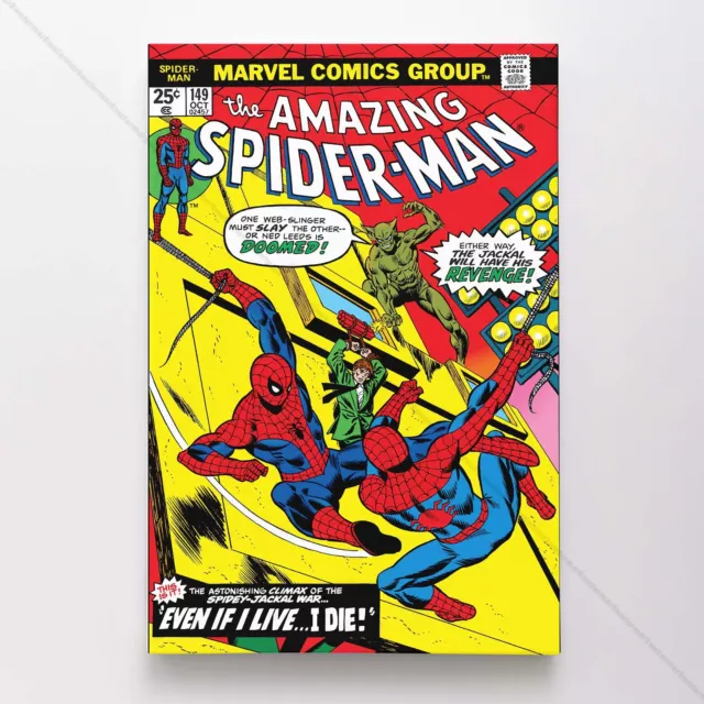 The Amazing Spider-Man #149 Poster Canvas Spiderman Marvel Comic Book Print