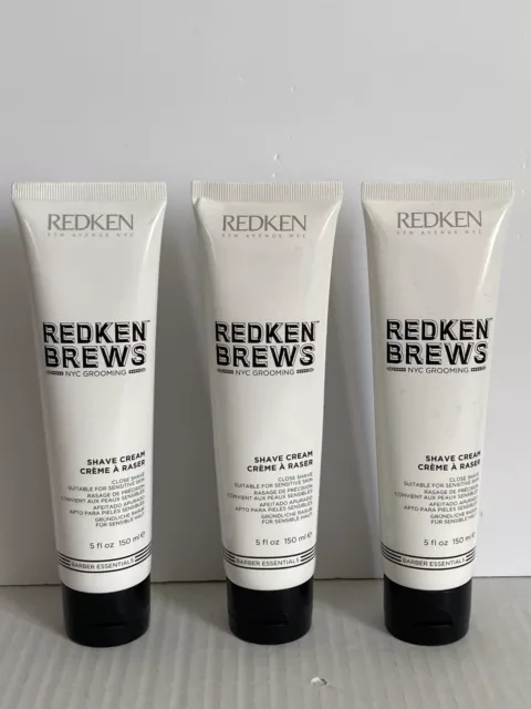 Redken Brews NYC Pflege Rasiercreme (3x 150ml)