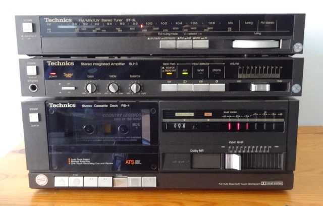 TECHNICS SU-3 AMP HiFi - Sintonizador ST-3L RS-4 CASSETTE DECK EUR