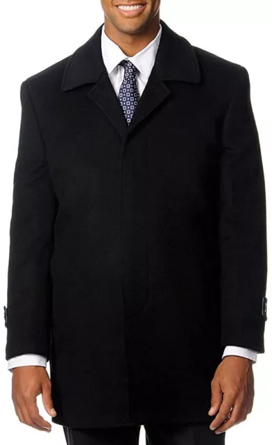 Adam Baker Men's Classic Fit Overcoat Luxury Wool Cashmere Top Coat-CLEARANCE