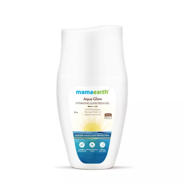 Mamaearth Aqua Glow Sunscreen Gel SPF 50 PA++++ 50g