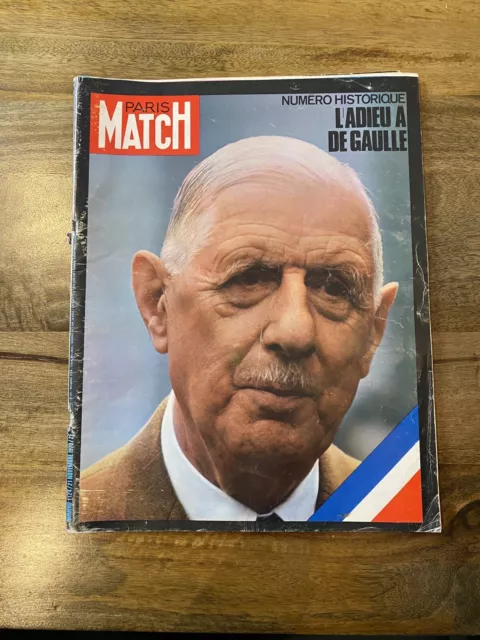 PARIS MATCH L’Adieu à de Gaulle - n° 1124, 21 novembre 1970