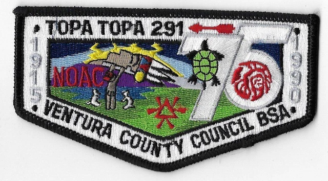 OA Lodge #291 Topa Topa Ventura County  S-37 flap; 1990 NOAC [OAP2005]