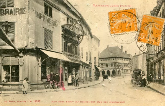 Carte RAMBERVILLERS Rue Abel Ferry Anciennement rue des Marchands