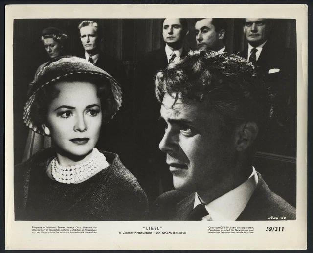 Libel ’59 DIRK BOGARDE OLIVIA DE HAVILLAND EERIE