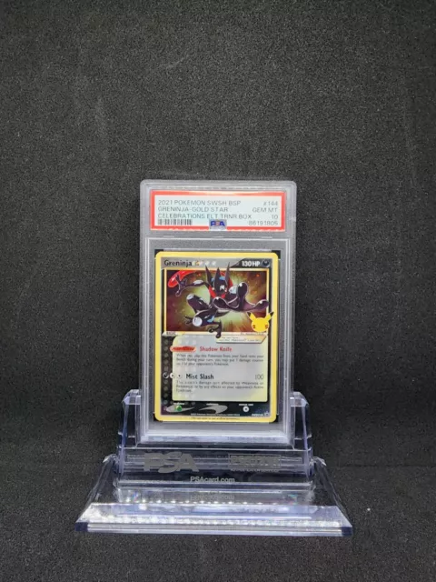 2021 Pokemon Celebrations Promo Greninja Gold Star #144 Holo PSA 10 GEM MINT