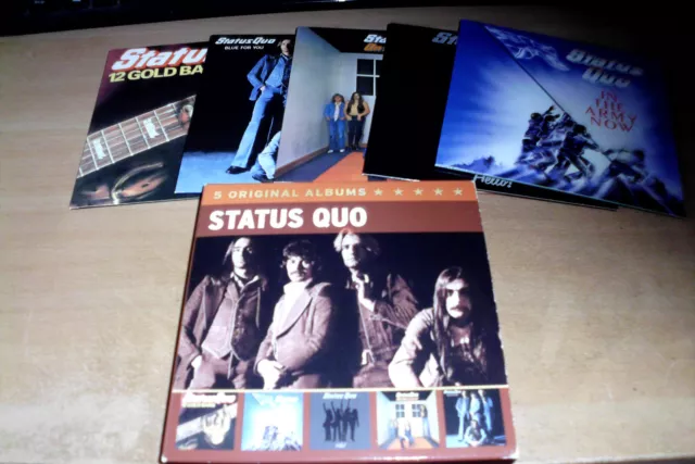 Status Quo-5 Original Albums-Best-Collection-Greatest-AOR-CD Sammlung