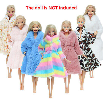Barbie Princess cappotto di pelliccia accessori abiti per bambole Barbie giocattoli ragazze❤️