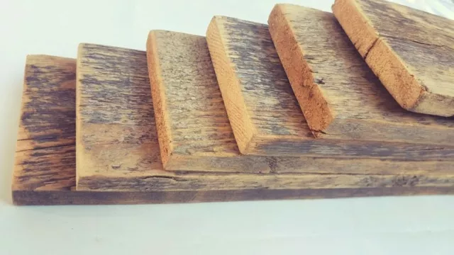 Bundle of Reclaimed Wood Boards 18" 2
